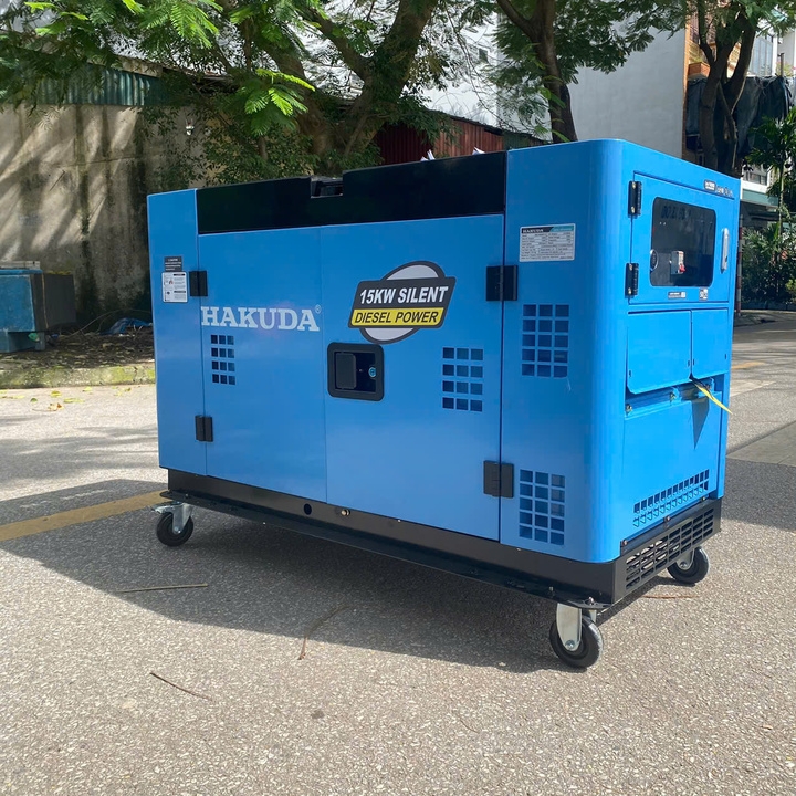 Máy phát điện chạy dầu 15KW HAKUDA HKD15000P1A siêu cách âm