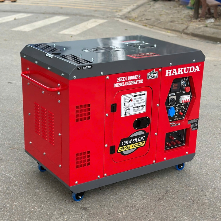 Máy phát điện chạy dầu diesel HAKUDA 10KW HKD10000P3 3 pha