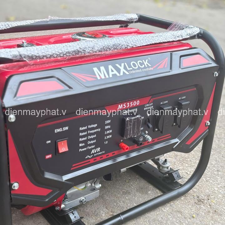 Máy phát điện gia đình 3KW chạy xăng MAXLOCK MS3500