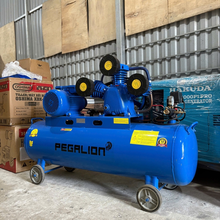 Máy nén khí dây đai 120L PEGALION 2HP TM-V-0.17/8-120L