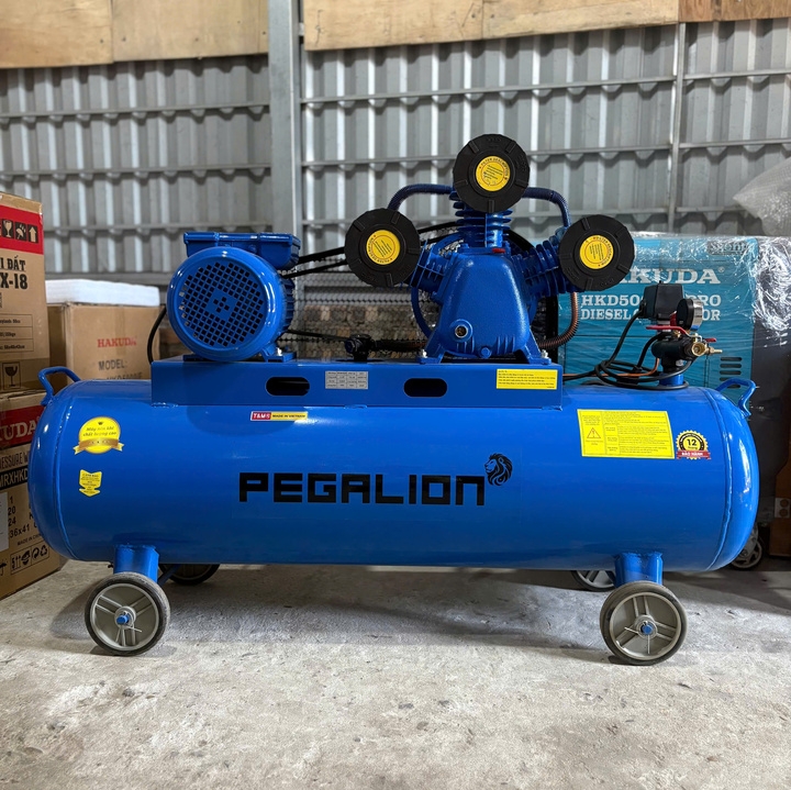 Máy nén khí dây đai 3HP 120L PEGALION TM-V-0.25/8-120L