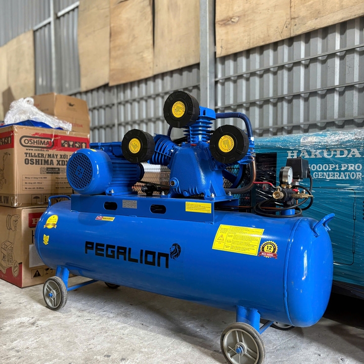 Máy nén khí dây đai 180L PEGALION 3HP TM-V-0.25/12.5-180L