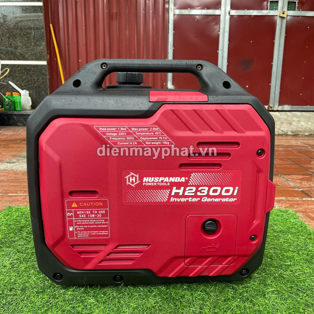 Máy phát điện gia đình dùng xăng HUSPANDA 2KW H2300I siêu cách âm