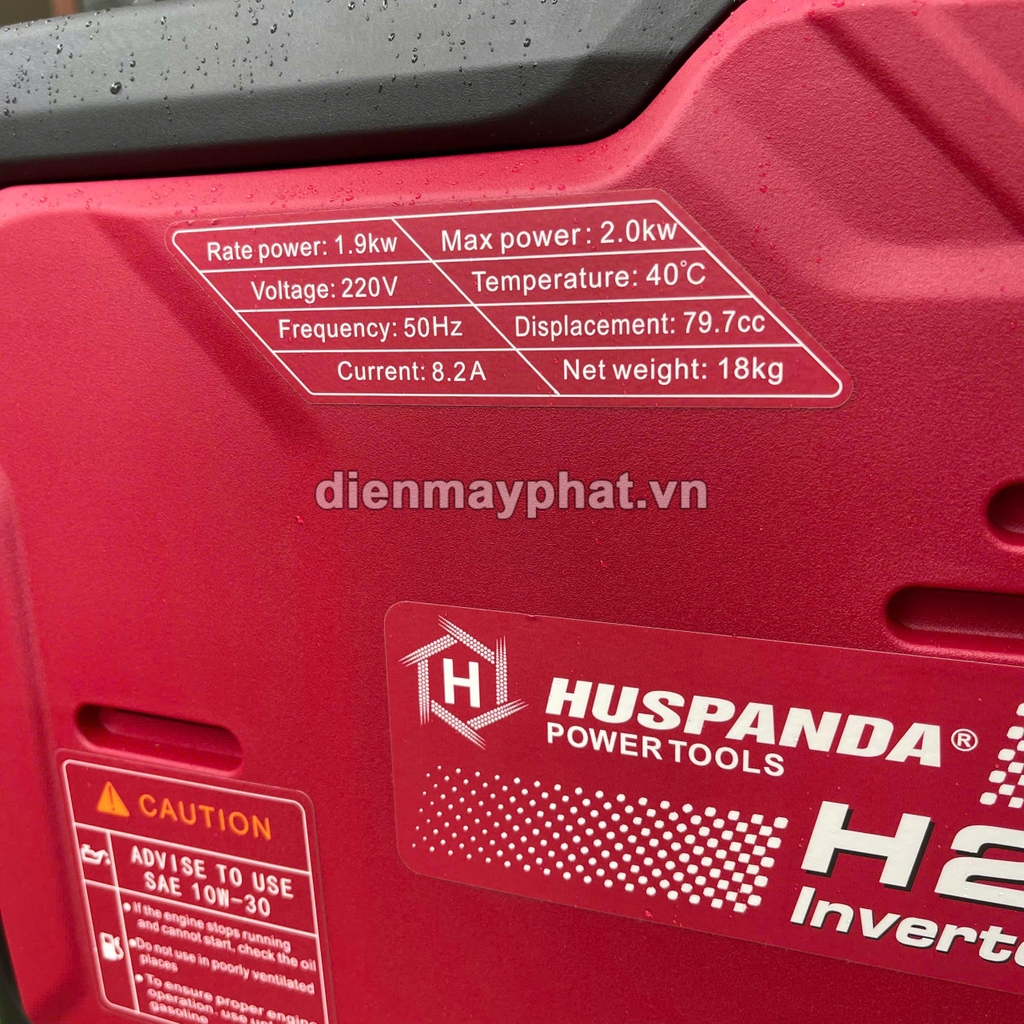 Máy phát điện chạy xăng HUSPANDA 2KW H2300I inverter