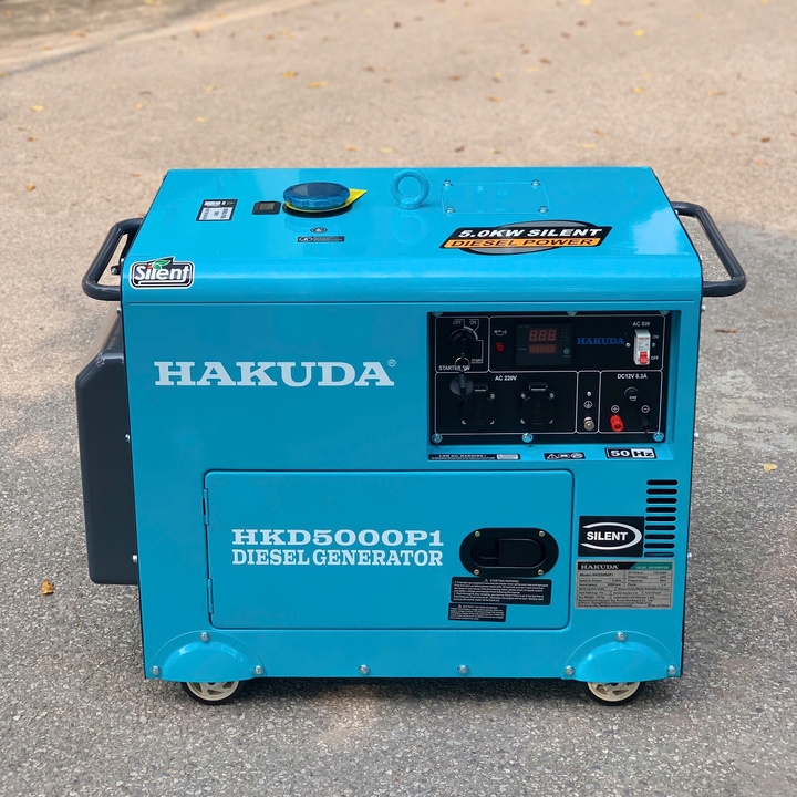 Máy phát điện dầu diesel HAKUDA 5KW HKD5000P1