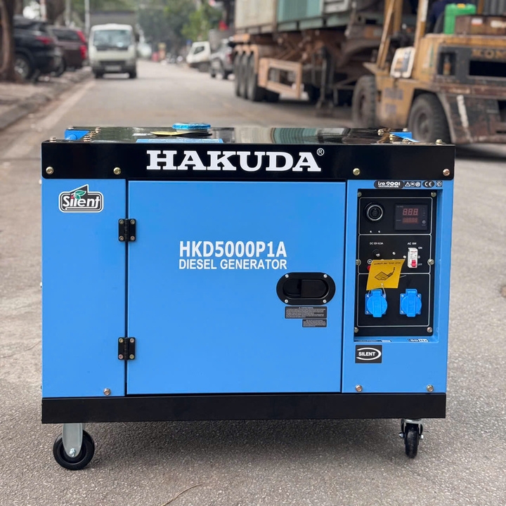 Máy phát điện chạy dầu HAKUDA 5KW HKD5000P1A có đề