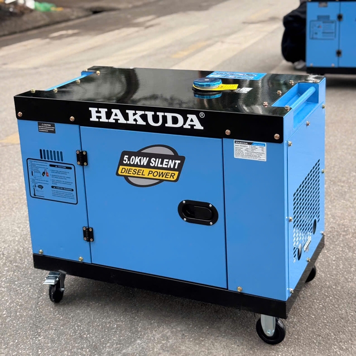 Máy phát điện chạy dầu HAKUDA 5KW HKD5000P1A có đề