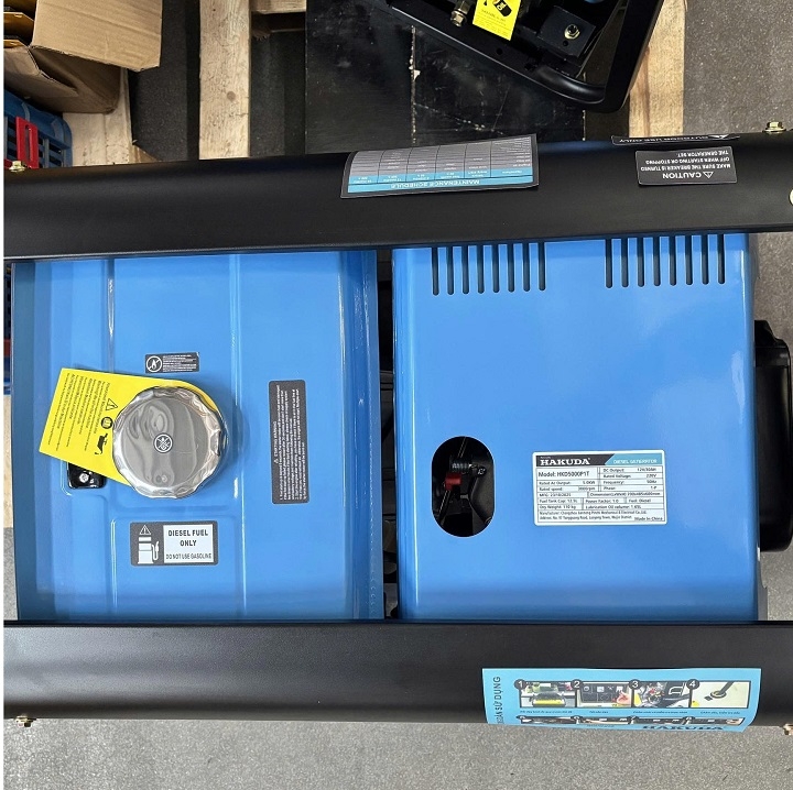 Máy phát điện chạy dầu HAKUDA 5KW HKD5000P1T