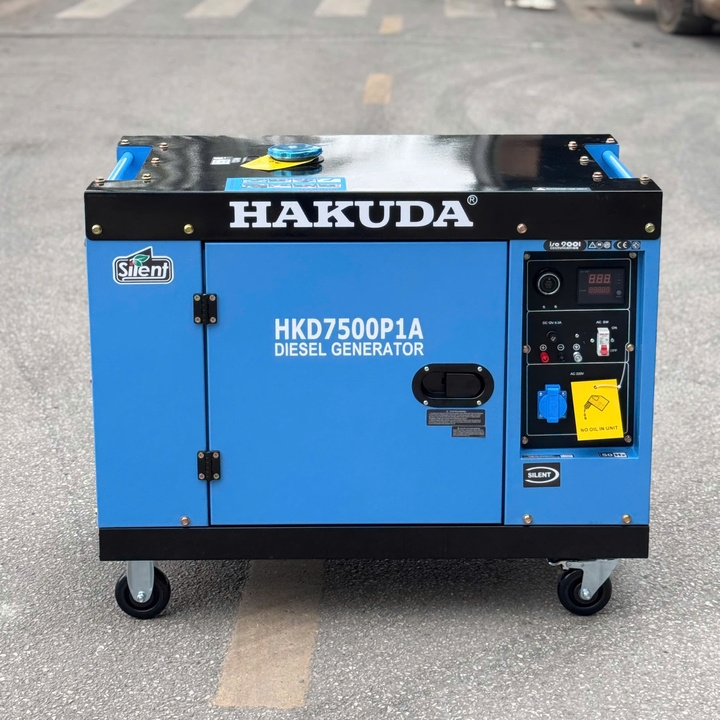 Máy phát điện chạy dầu 7KW HAKUDA HKD7500P1A chống ồn