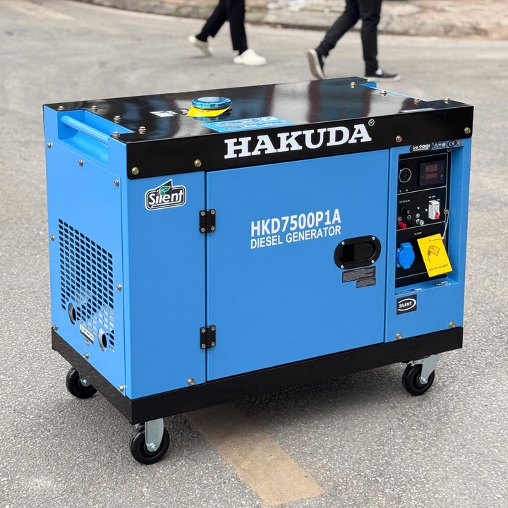 Máy phát điện chạy dầu 7KW HAKUDA HKD7500P1A chống ồn
