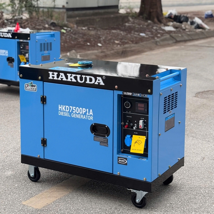 Máy phát điện chạy dầu 7KW HAKUDA HKD7500P1A chống ồn