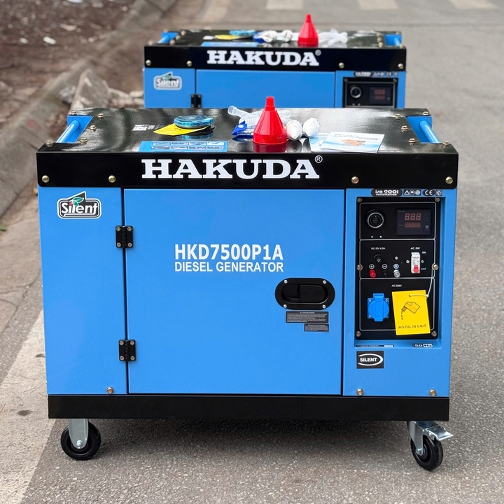Máy phát điện chạy dầu 7KW HAKUDA HKD7500P1A chống ồn