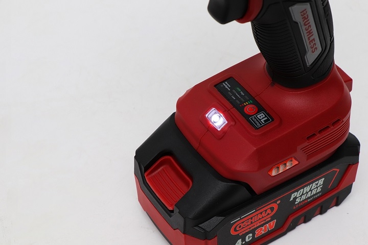 Máy Mở Bu Lông Pin Lithium Oshima MBL21V-NG1000N-D3 (Đã Bao Gồm Pin, Sạc)