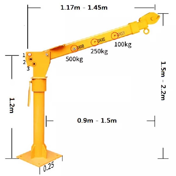 Khung tời xoay lắp trên ô tô Kenbo KCOTO500 500kg