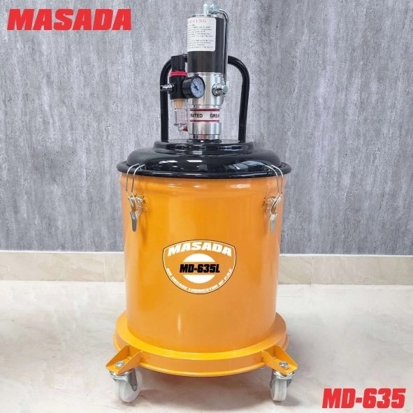 Máy bơm mỡ dùng khí nén 35 lít MASADA MD-635L