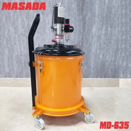 Máy bơm mỡ dùng khí nén 35 lít MASADA MD-635L