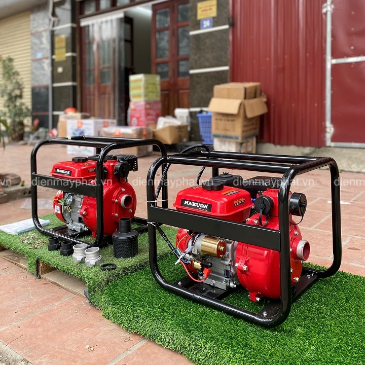 Máy bơm nước cao áp chạy xăng HAKUDA 7.5HP HKD50MBXE đề