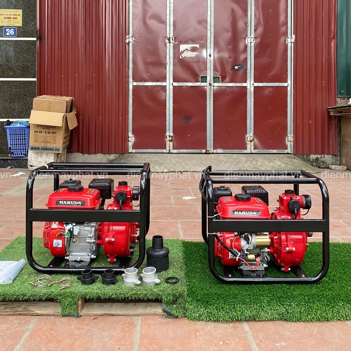 Máy bơm nước cao áp chạy xăng HAKUDA 7.5HP HKD50MBXE đề
