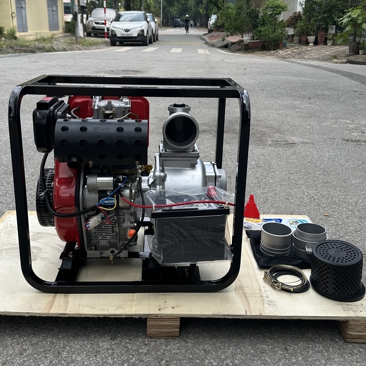 Máy bơm nước chạy dầu diesel HAKUDA 6.6KW HKDMBN100DNE đề