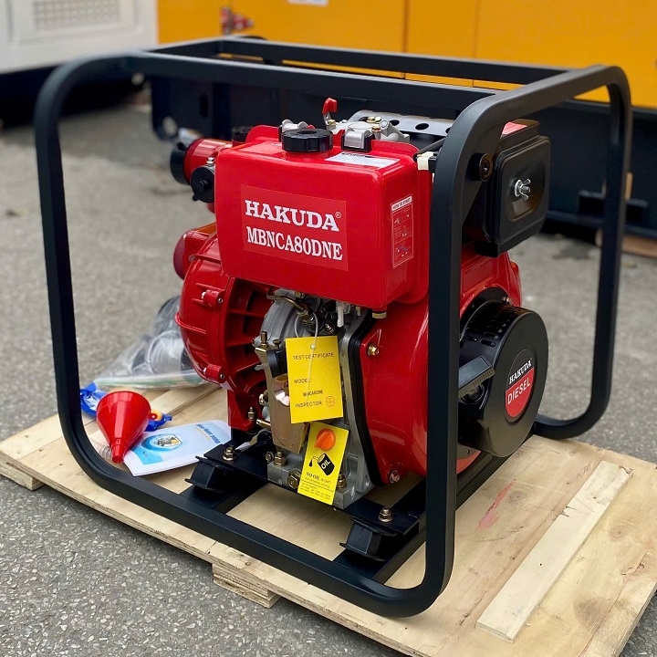 Máy bơm nước cao áp diesel 6.6KW/10HP HAKUDA MBNCA80DNE