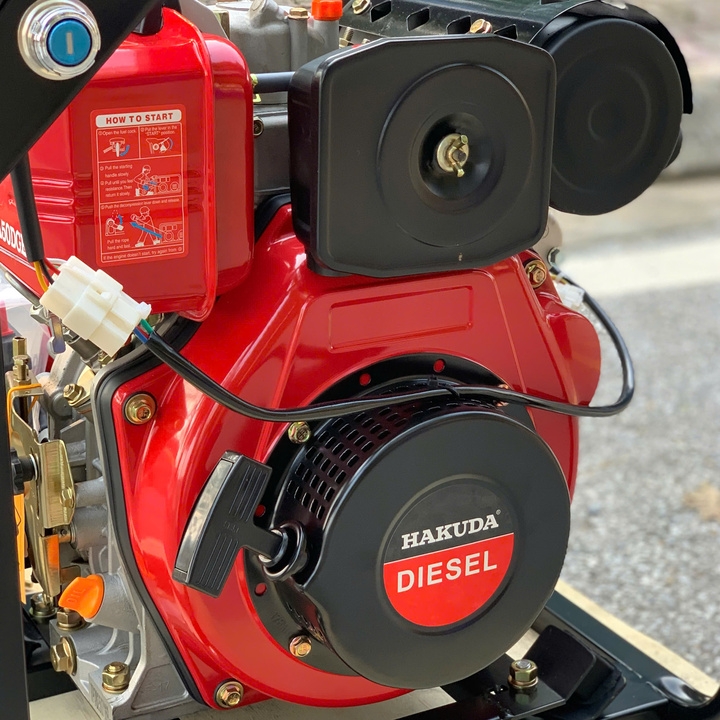Máy bơm nước 4KW chạy dầu cao áp HAKUDA MBNCA50DGE