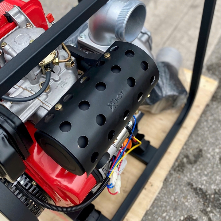 Máy bơm nước chạy dầu 6.6KW HAKUDA HKDMBN100DNE có đề