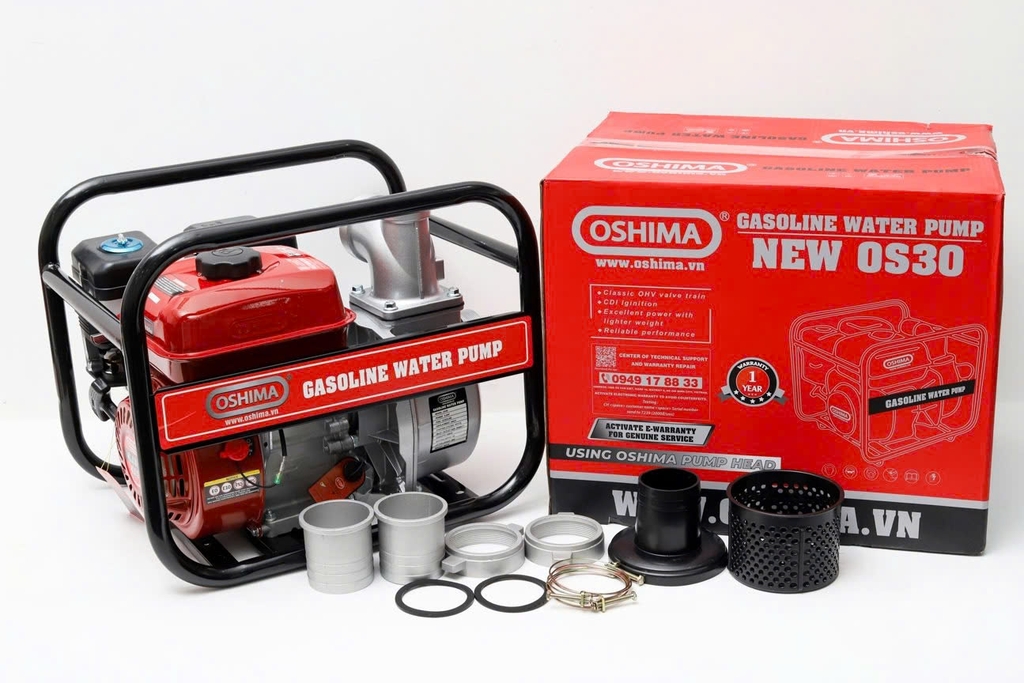 Máy bơm nước chạy xăng OSHIMA NEW OS30 6.5HP