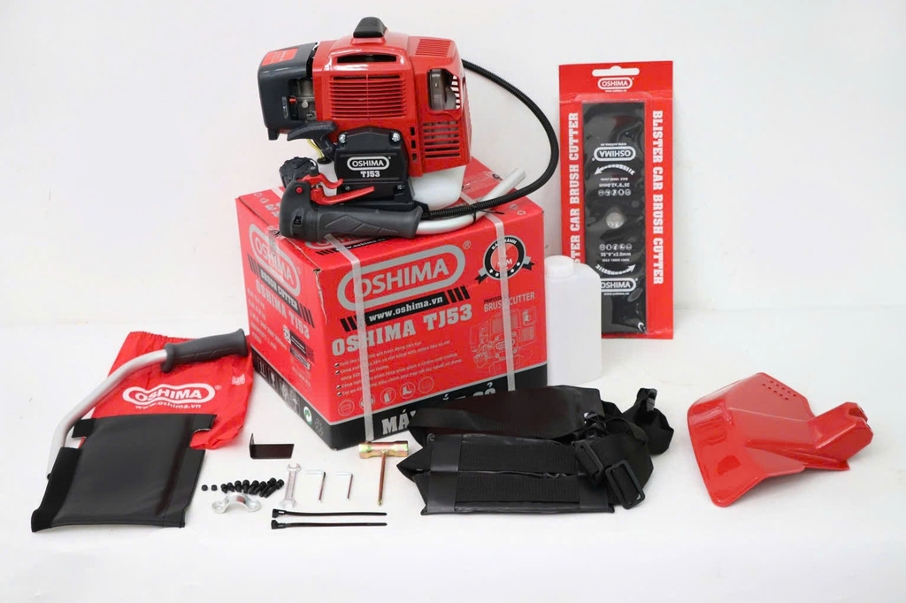 Máy cắt cỏ chạy xăng 2 thì 2KW OSHIMA TJ53
