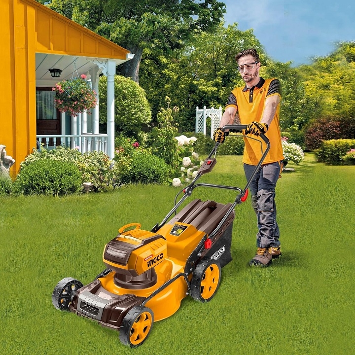 Máy cắt cỏ đẩy tay dùng pin 40V INGCO 460mm LMLI20186