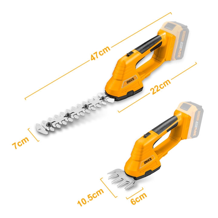 Máy cắt tỉa hàng rào dùng pin 20V INGCO CSTLI2001