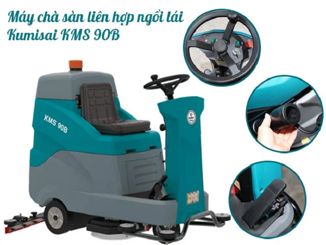 Máy Chà Sàn Liên Hợp Ngồi Lái Kumisai KMS 90B