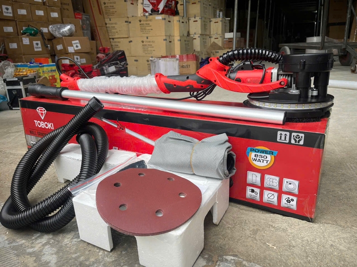Máy chà bột tường cần dài TOBOKI 1400W TK-1400/215