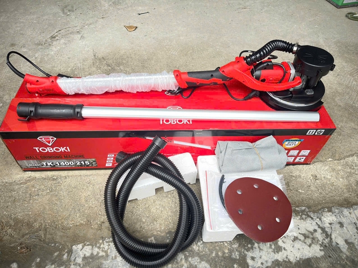 Máy chà tường cầm tay cần dài TOBOKI 1400W TK-1400/215