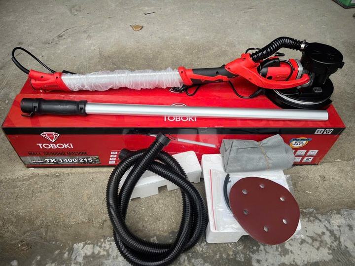 Máy chà bột tường cần dài TOBOKI 1400W TK-1400/215