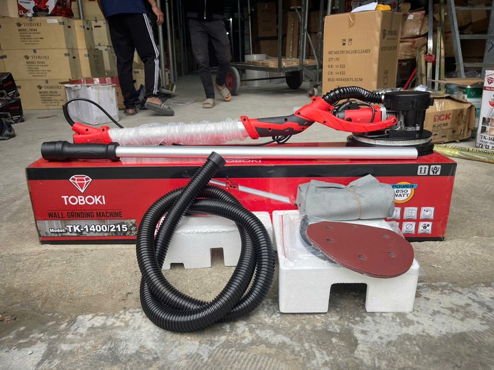 Máy chà bột tường cần dài TOBOKI 1400W TK-1400/215