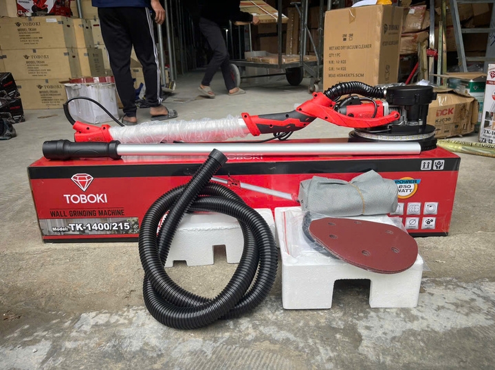 Máy chà bột tường cần dài TOBOKI 1400W TK-1400/215