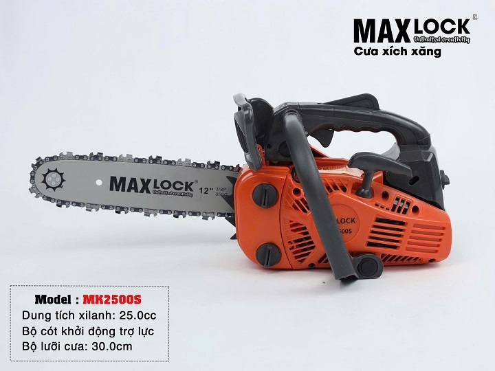 Máy cưa xích 2 thì MAXLOCK 1000W MK2500S
