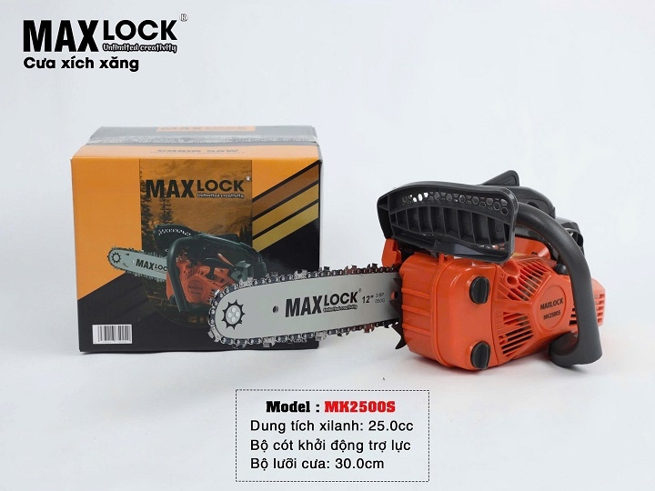 Máy cưa xích 2 thì MAXLOCK 1000W MK2500S