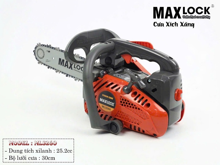 Máy cưa xích 2 thì MAXLOCK MK2500S 1000W