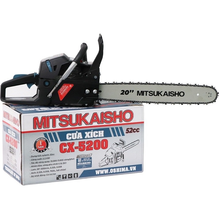 Máy cưa xích 2 thì MITSUKAISHO 2.2KW CX-5200