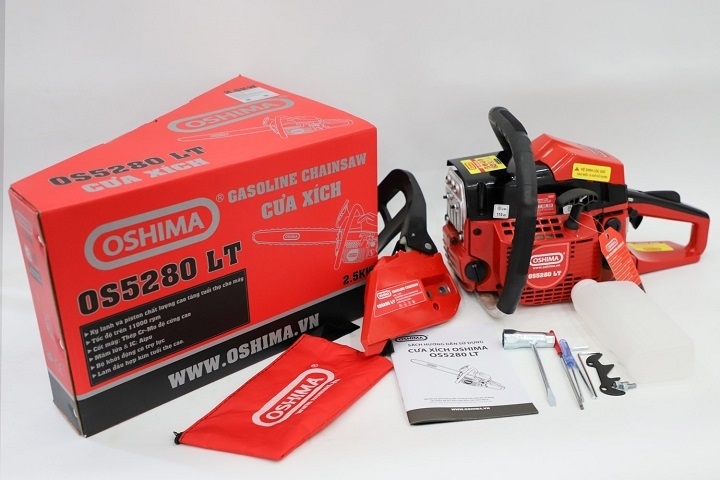 Máy cưa xích chạy xăng 2 thì OSHIMA 1.8KW OS5280LT