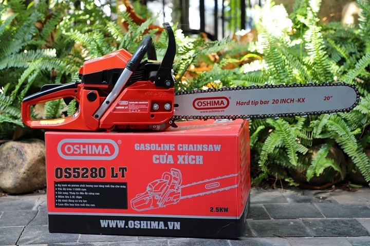 Máy cưa xích chạy xăng 2 thì OSHIMA 1.8KW OS5280LT