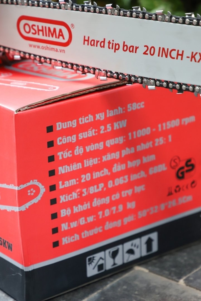 Máy cưa xích chạy xăng 2 thì OSHIMA 1.8KW OS5280LT