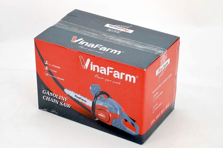 Máy cưa xích chạy xăng 2 thì VINAFARM 1.5KW VNCX-4900 40cc