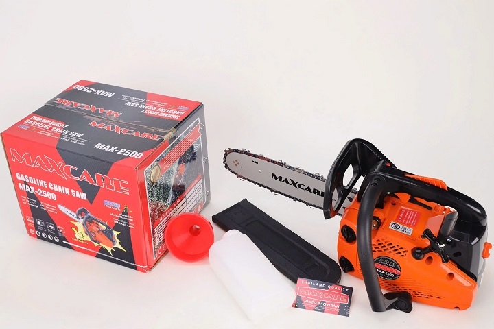 Máy cưa xích chạy xăng 2 thì MAXCARE 0.9KW MAX-2500 25.4cc