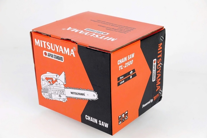 Máy cưa xích chạy xăng 2 thì MITSUYAMA 0.9KW TL-2500 25.4cc