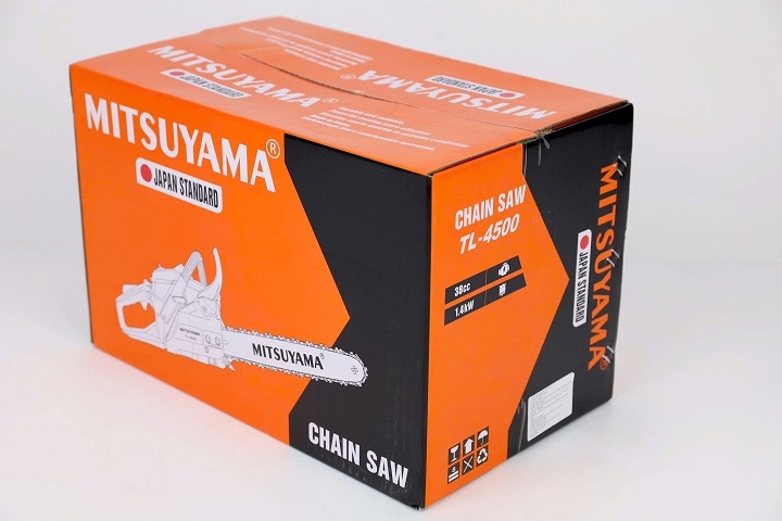 Máy cưa xích chạy xăng 2 thì MITSUYAMA 1.5KW TL-4500 40cc