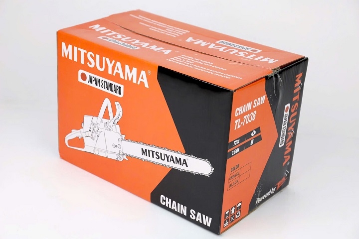 Máy cưa xích chạy xăng 2 thì MITSUYAMA 3.6KW TL-7038 72cc