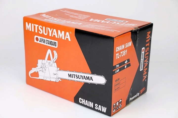 Máy cưa xích chạy xăng 2 thì MITSUYAMA 3.6KW TL-7381 72cc