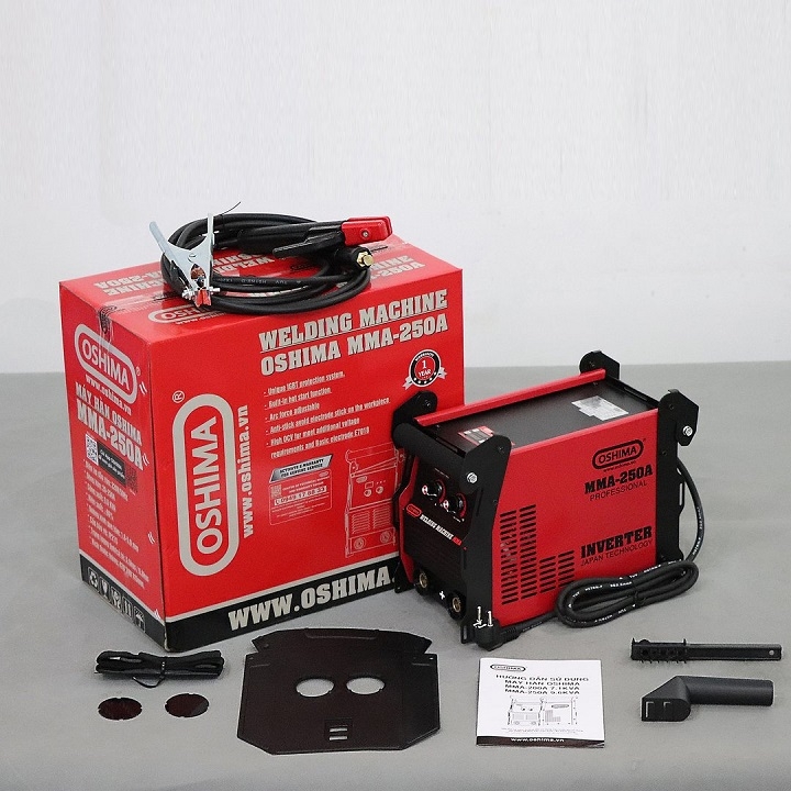 Máy hàn OSHIMA 9.6KVA MMA-250A 1 pha 3 bo